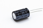 Конденсатор електролітичний 2200 uF 25 V, 105°C, d13 h20