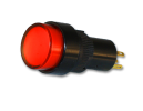 Кнопка PB-007B-R-L-24V з фіксацією