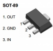 Транзистор біполярний SMD BCX56-16, NPN, 80V 1A, корпус: SOT-89