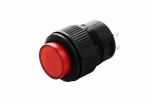 Кнопка R16-503BD ЧЕРВОНА без фіксації з підсвіткою LED 3VDC